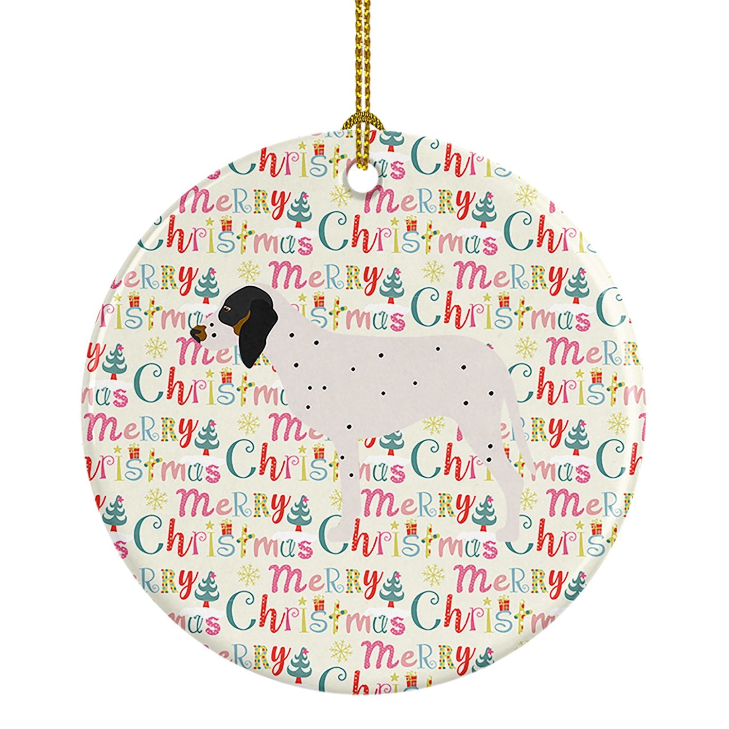 Gascon Saintongeois Merry Christmas Ceramic Ornament Christmas Tree Hanging Decorations for Home Christmas Holiday, Party, Gift,