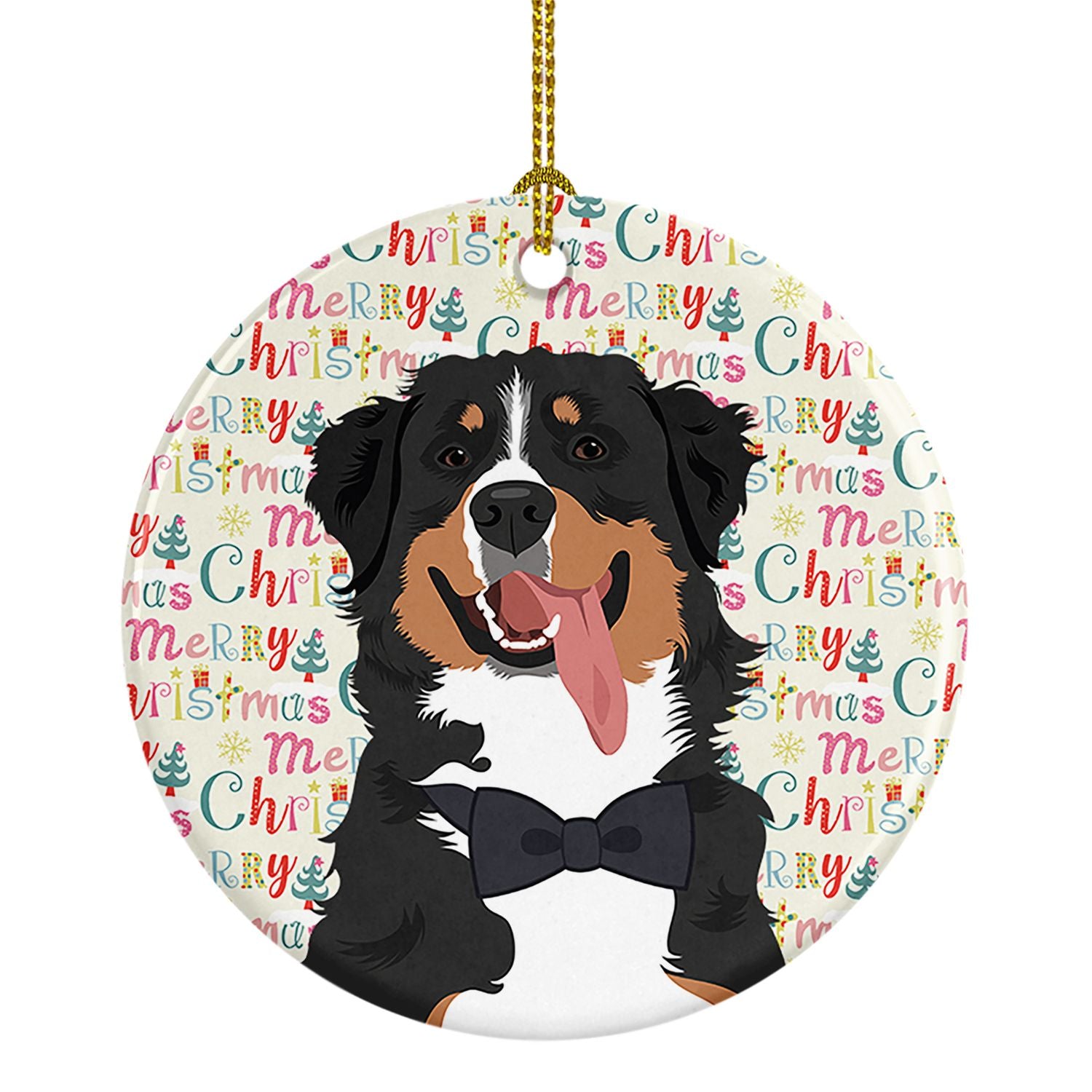 Bernese Mountain Dog #1 Christmas Ceramic Ornament Christmas Tree Hanging Decorations for Home Christmas Holiday, Party, Gift, 3