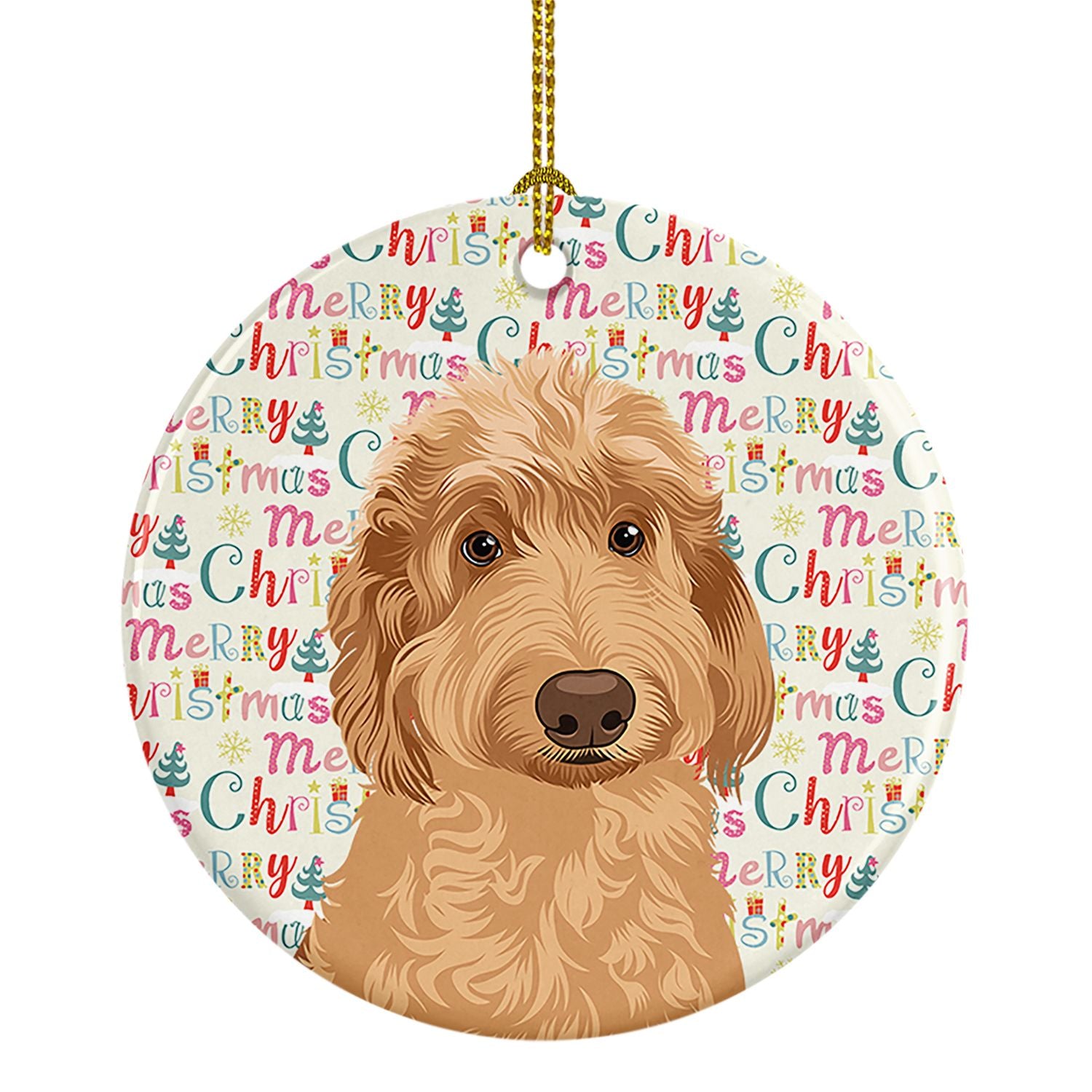 Doodle Liver #1 Christmas Ceramic Ornament Christmas Tree Hanging Decorations for Home Christmas Holiday, Party, Gift, 3 in, Mul