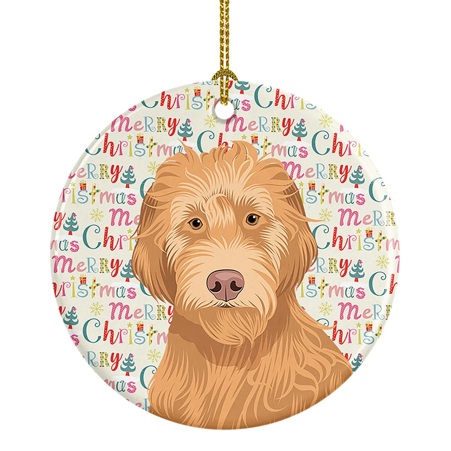 Doodle Liver #2 Christmas Ceramic Ornament Christmas Tree Hanging Decorations for Home Christmas Holiday, Party, Gift, 3 in, Mul