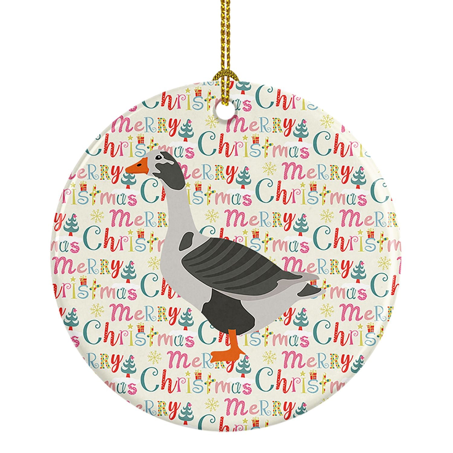 West of England Goose Christmas Ceramic Ornament Christmas Tree Hanging Decorations for Home Christmas Holiday, Party, Gift, 3 i