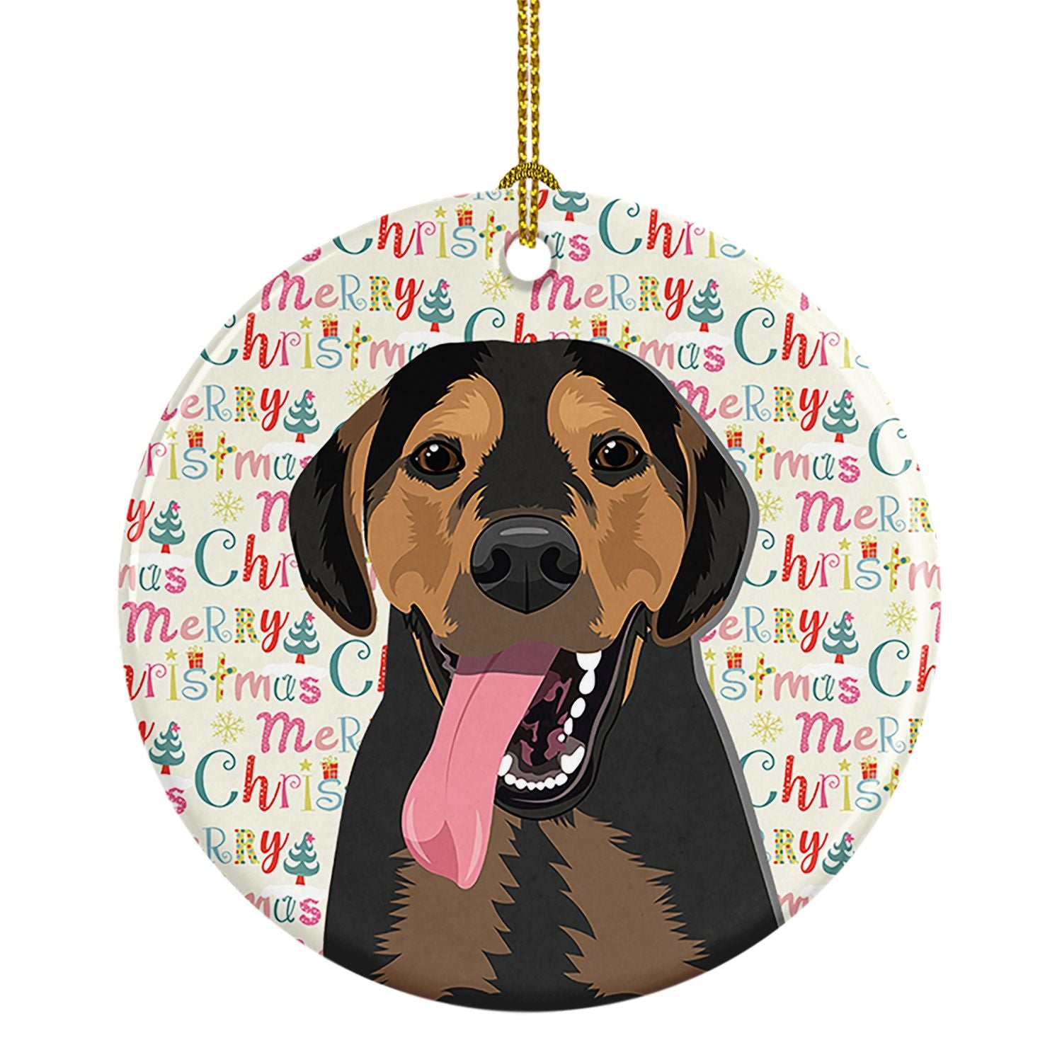 Rottweiler Black and Tan #4 Christmas Ceramic Ornament Christmas Tree Hanging Decorations for Home Christmas Holiday, Party, Gif