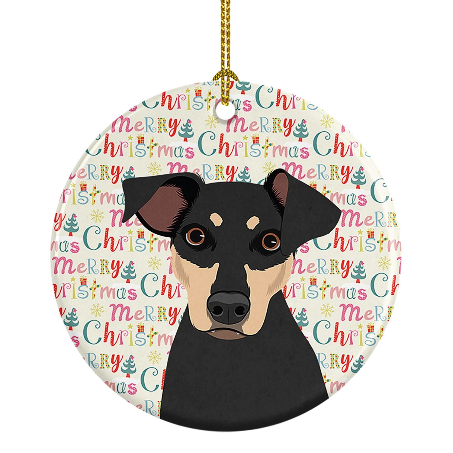 Rottweiler Black and Tan #3 Christmas Ceramic Ornament Christmas Tree Hanging Decorations for Home Christmas Holiday, Party, Gif