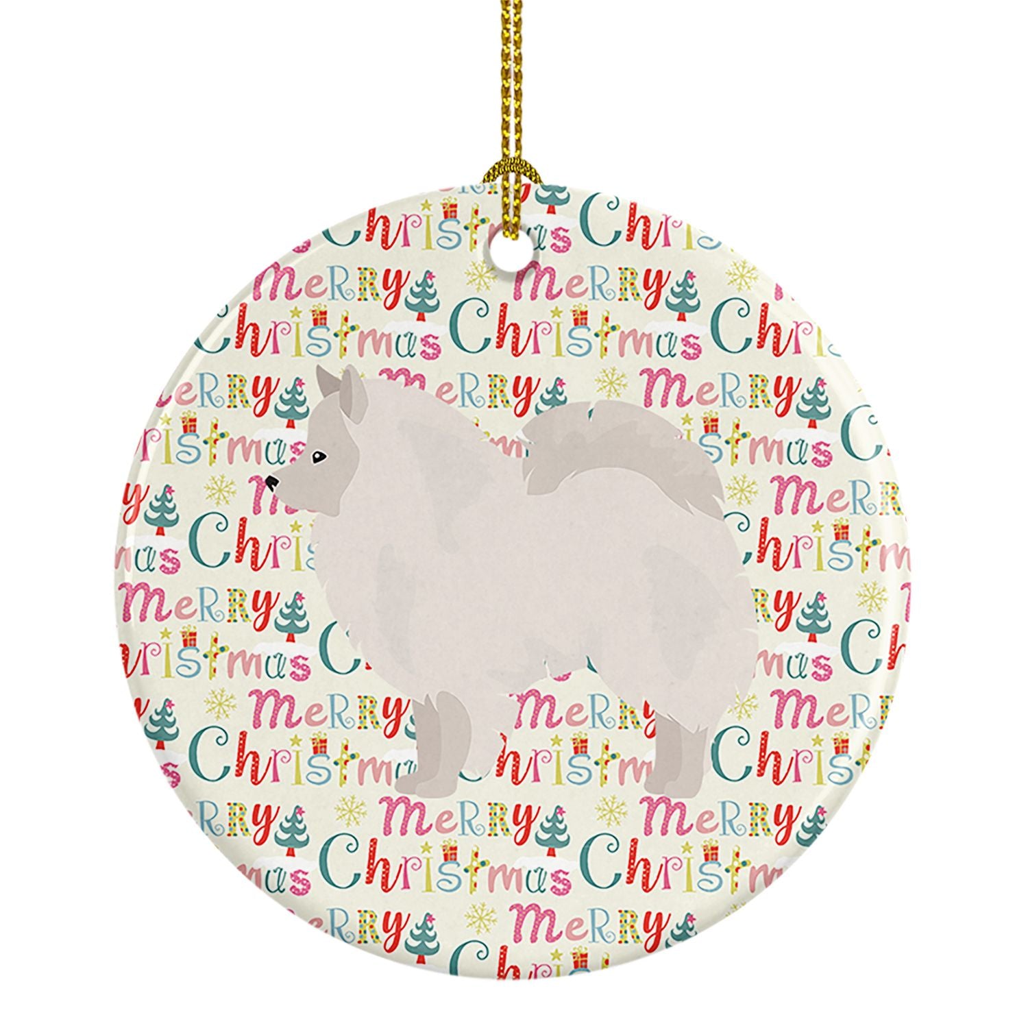 German Spitz #1 Merry Christmas Ceramic Ornament Christmas Tree Hanging Decorations for Home Christmas Holiday, Party, Gift, 3 i