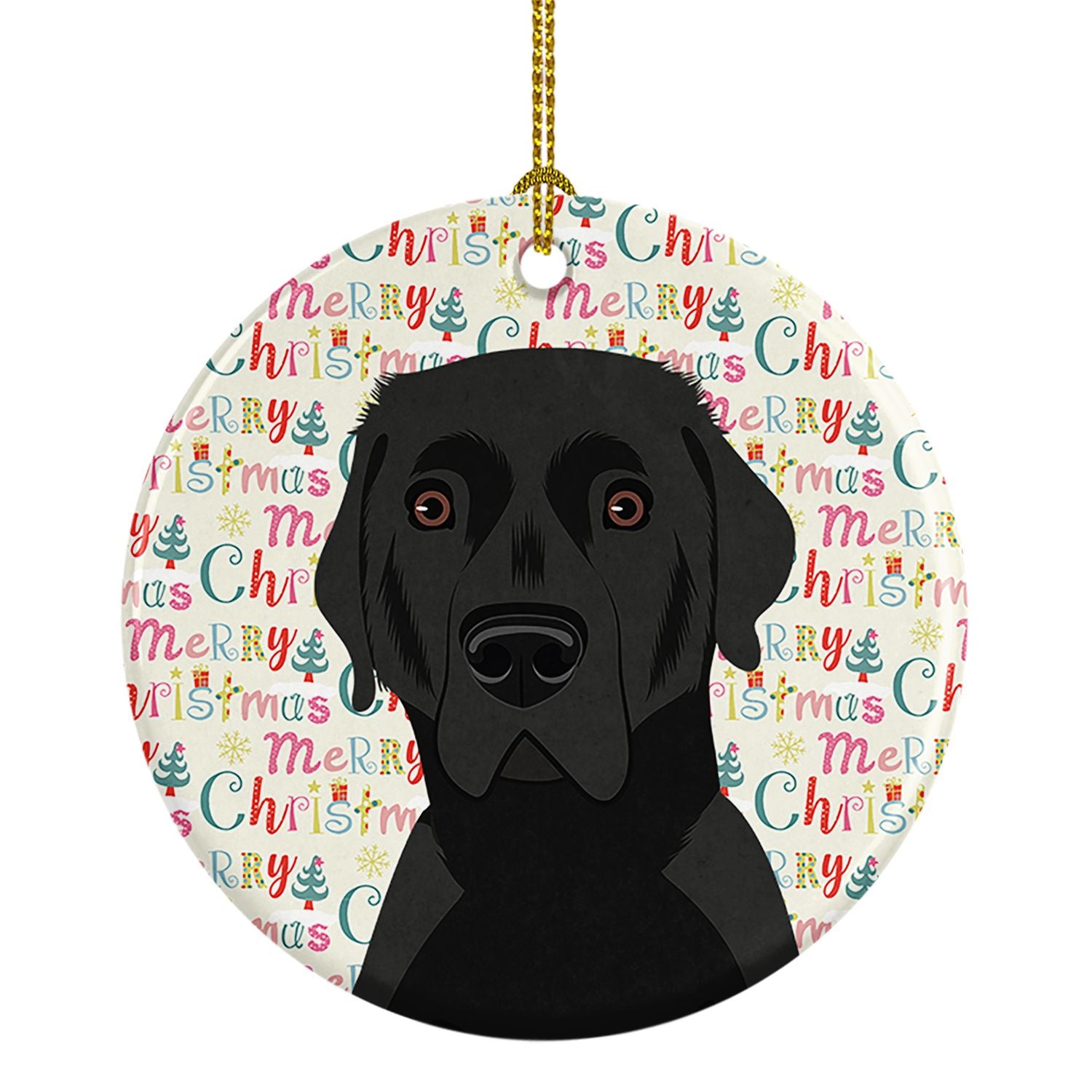 Labrador Retriever Black #2 Christmas Ceramic Ornament Christmas Tree Hanging Decorations for Home Christmas Holiday, Party, Gif