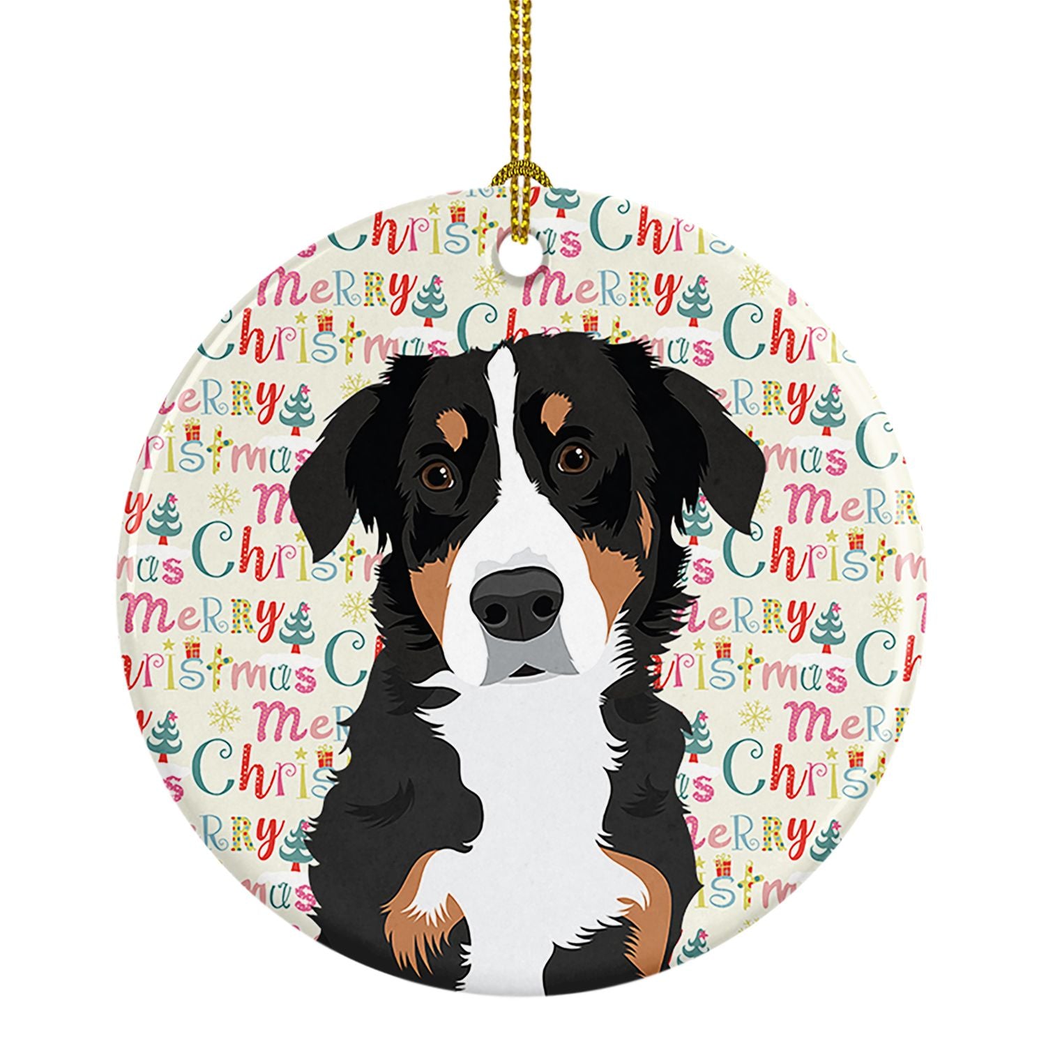 Bernese Mountain Dog Puppy #2 Christmas Ceramic Ornament Christmas Tree Hanging Decorations for Home Christmas Holiday, Party, G