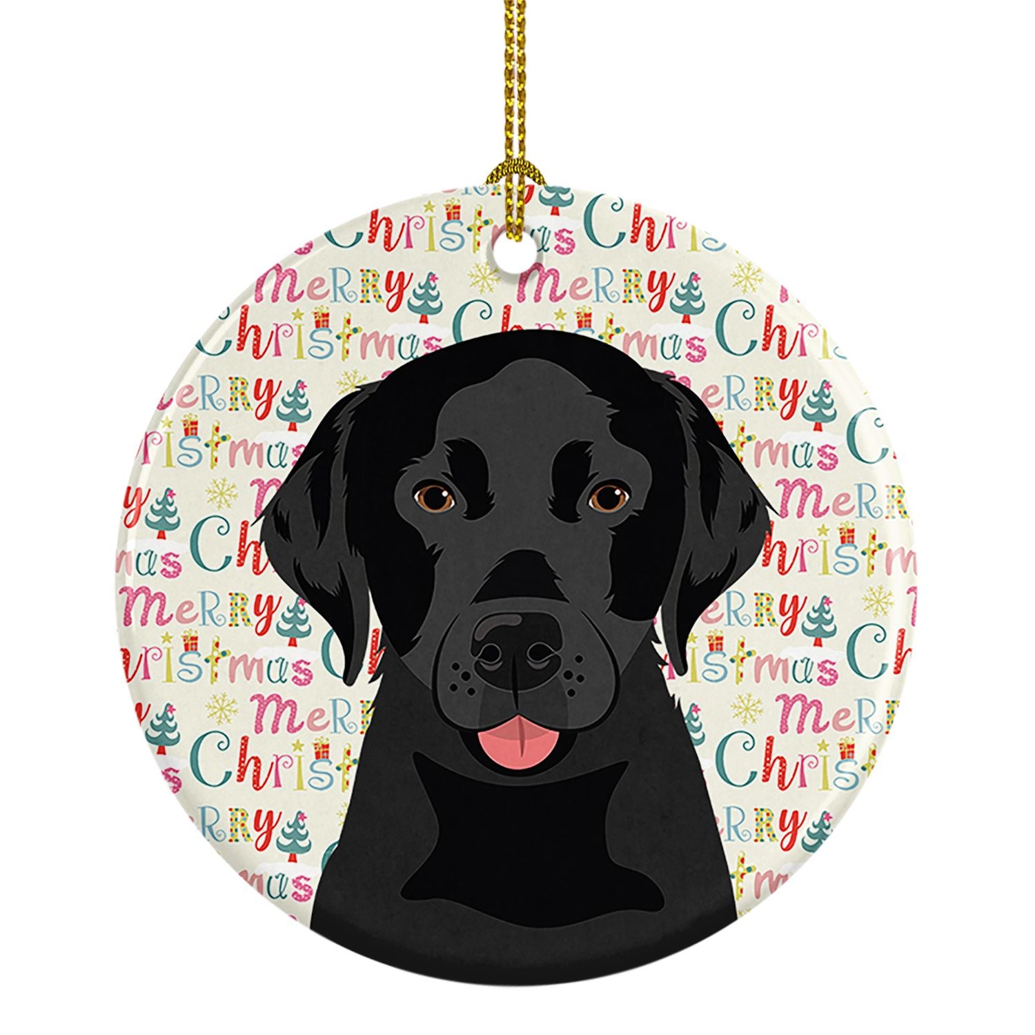 Labrador Retriever Black #3 Christmas Ceramic Ornament Christmas Tree Hanging Decorations for Home Christmas Holiday, Party, Gif