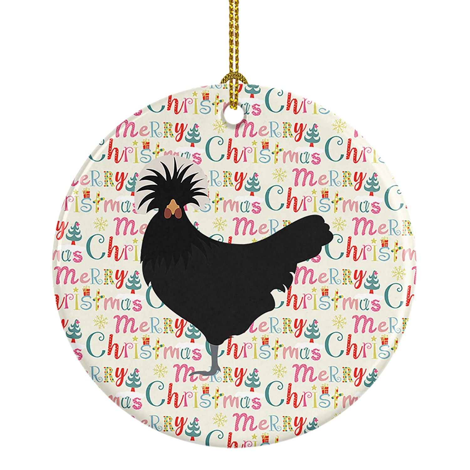 Polish Poland Chicken Christmas Ceramic Ornament Christmas Tree Hanging Decorations for Home Christmas Holiday, Party, Gift, 3 i