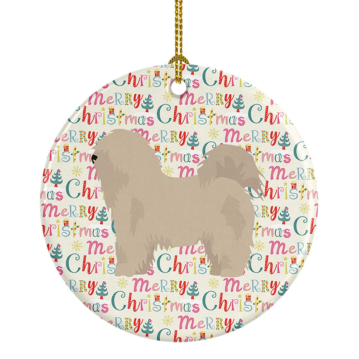 Odis Merry Christmas Ceramic Ornament Christmas Tree Hanging Decorations for Home Christmas Holiday, Party, Gift, 3 in, Multicol