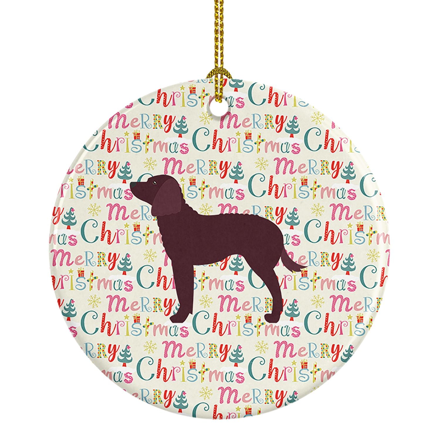 American Water Spaniel Merry Christmas Ceramic Ornament Christmas Tree Hanging Decorations for Home Christmas Holiday, Party, Gi