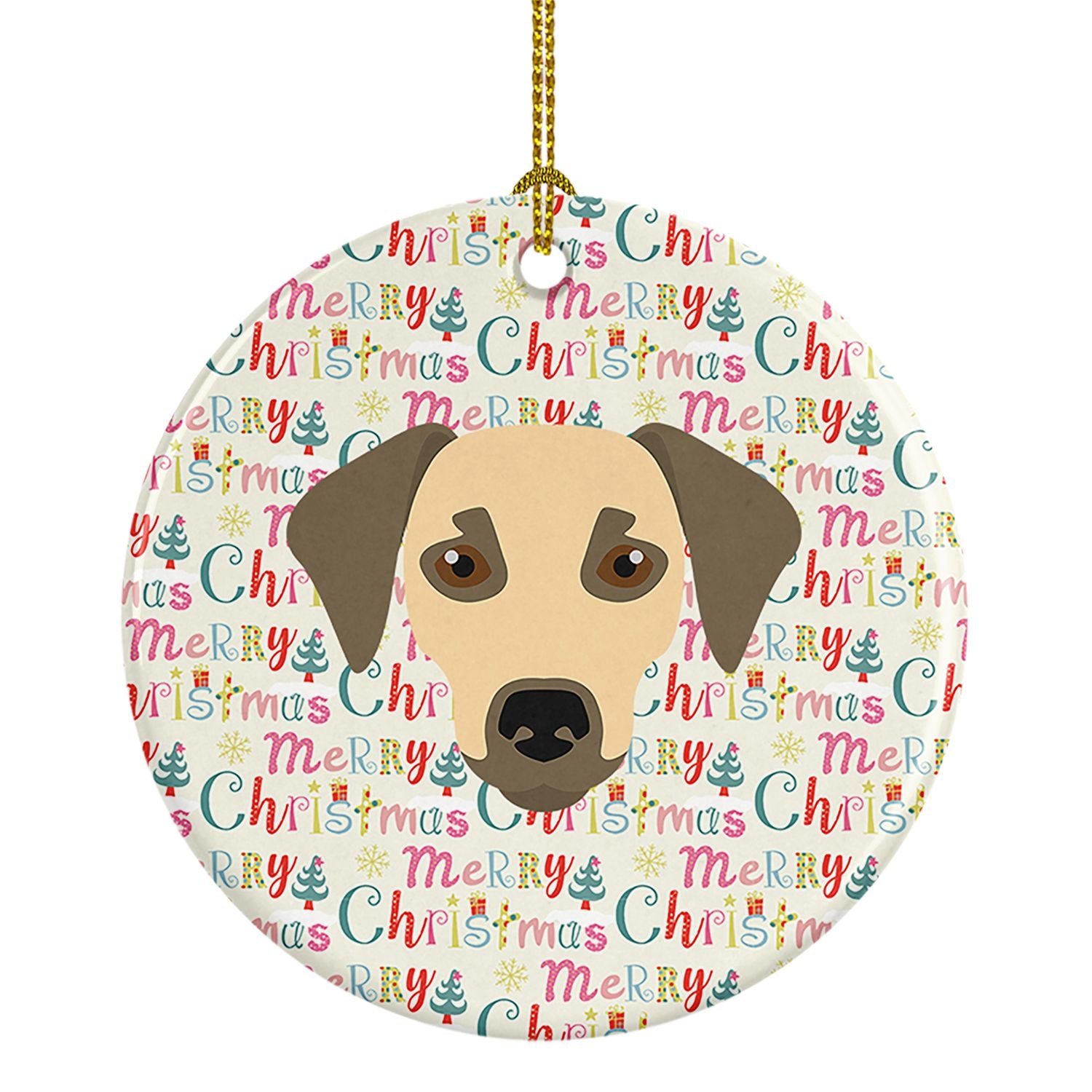 Sato Dog Merry Christmas Ceramic Ornament Christmas Tree Hanging Decorations for Home Christmas Holiday, Party, Gift, 3 in, Mult