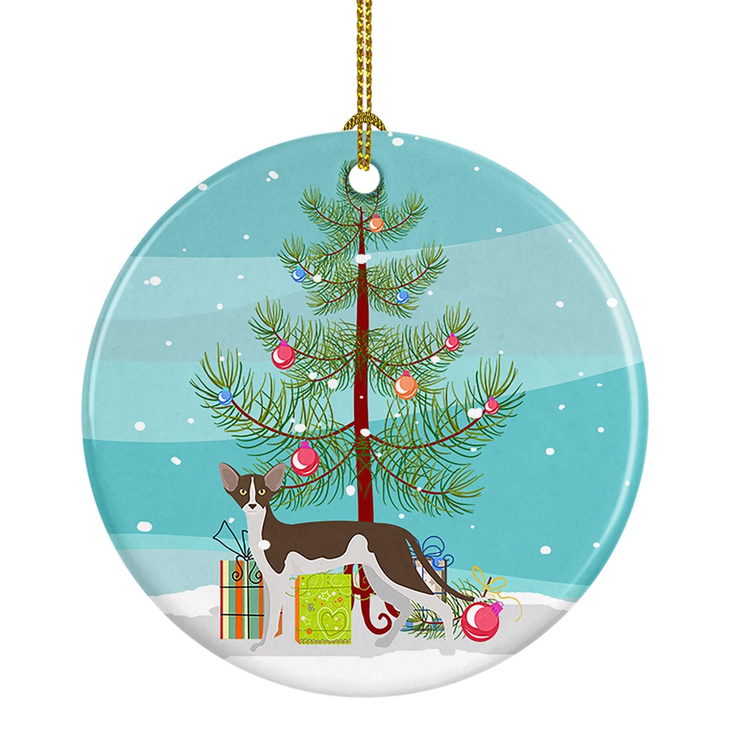 NEW Oriental Shorthair Cat Christmas Ceramic Ornament Christmas Tree Hanging Decorations for Home Christmas Holiday, Party, Gift