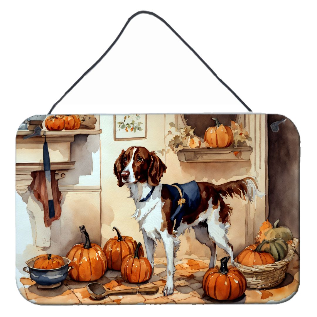 NEW Brittany Fall Kitchen Pumpkins Wall or Door Hanging Prints Aluminum Metal Sign Kitchen Wall Bar Bathroom Plaque Home Decor, 
