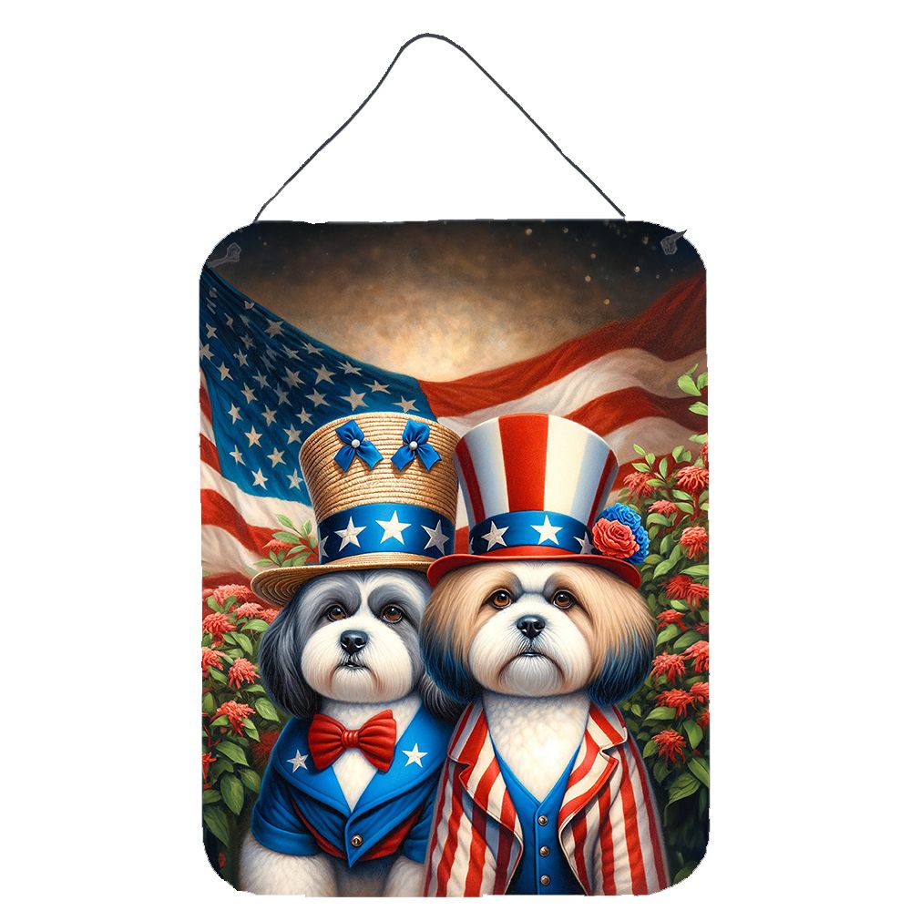 NEW All American Lhasa Apso Wall or Door Hanging Prints Aluminum Metal Sign Kitchen Wall Bar Bathroom Plaque Home Decor Front Do