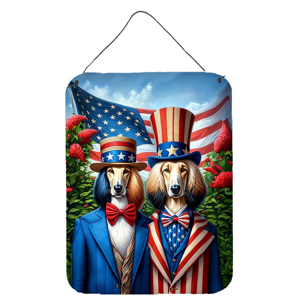 NEW All American Afghan Hound Wall or Door Hanging Prints Aluminum Metal Sign Kitchen Wall Bar Bathroom Plaque Home Decor Front 