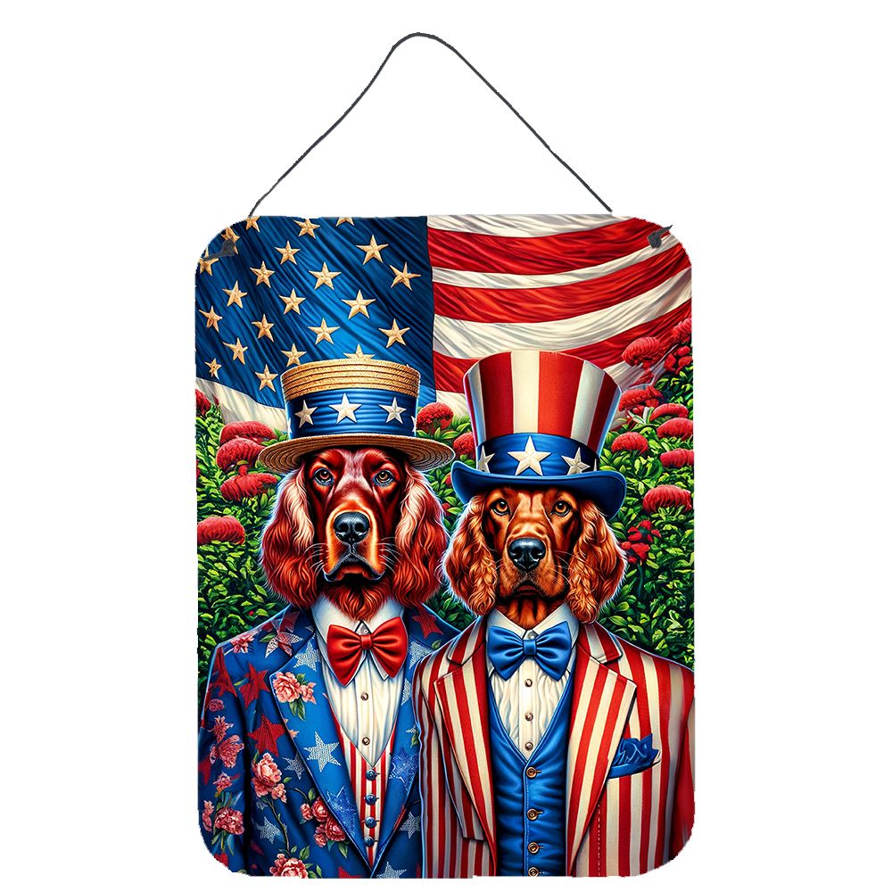 NEW All American Irish Setter Wall or Door Hanging Prints Aluminum Metal Sign Kitchen Wall Bar Bathroom Plaque Home Decor Front 