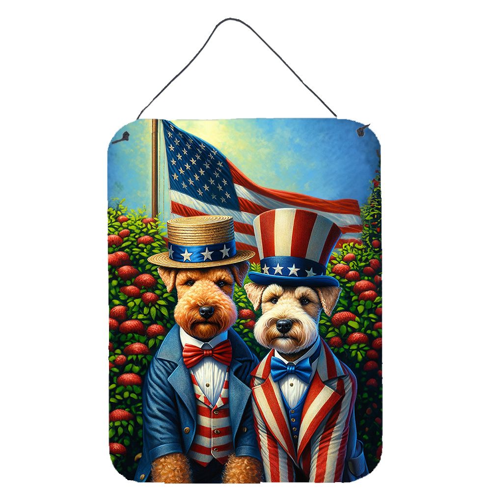 NEW All American Lakeland Terrier Wall or Door Hanging Prints Aluminum Metal Sign Kitchen Wall Bar Bathroom Plaque Home Decor Fr