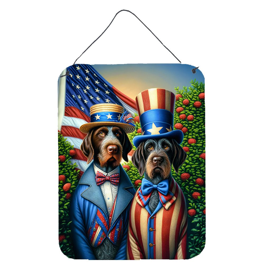 NEW All American German Wirehaired Pointer Wall or Door Hanging Prints Aluminum Metal Sign Kitchen Wall Bar Bathroom Plaque Home