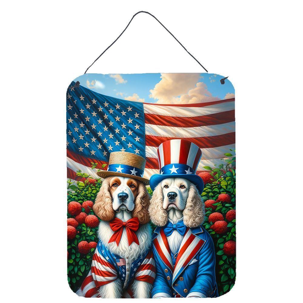 NEW All American Clumber Spaniel Wall or Door Hanging Prints Aluminum Metal Sign Kitchen Wall Bar Bathroom Plaque Home Decor Fro