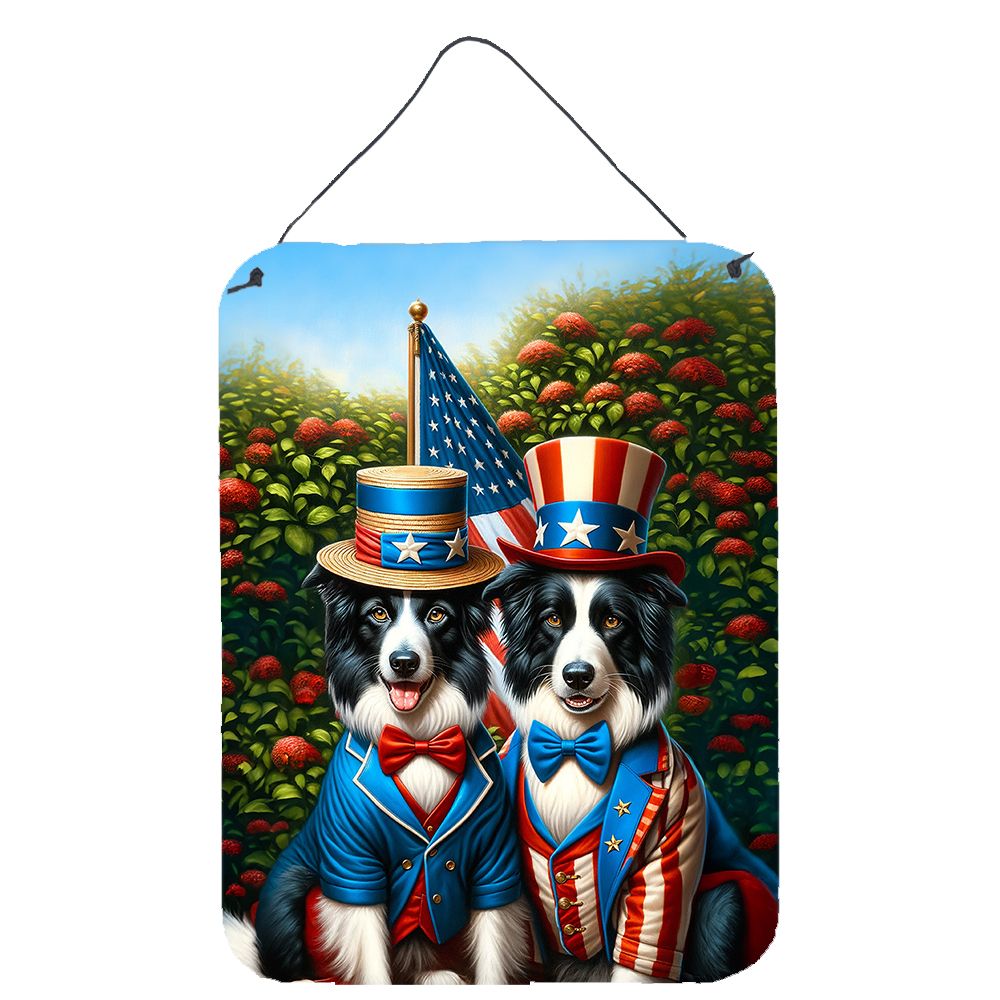 NEW All American Border Collie Wall or Door Hanging Prints Aluminum Metal Sign Kitchen Wall Bar Bathroom Plaque Home Decor Front
