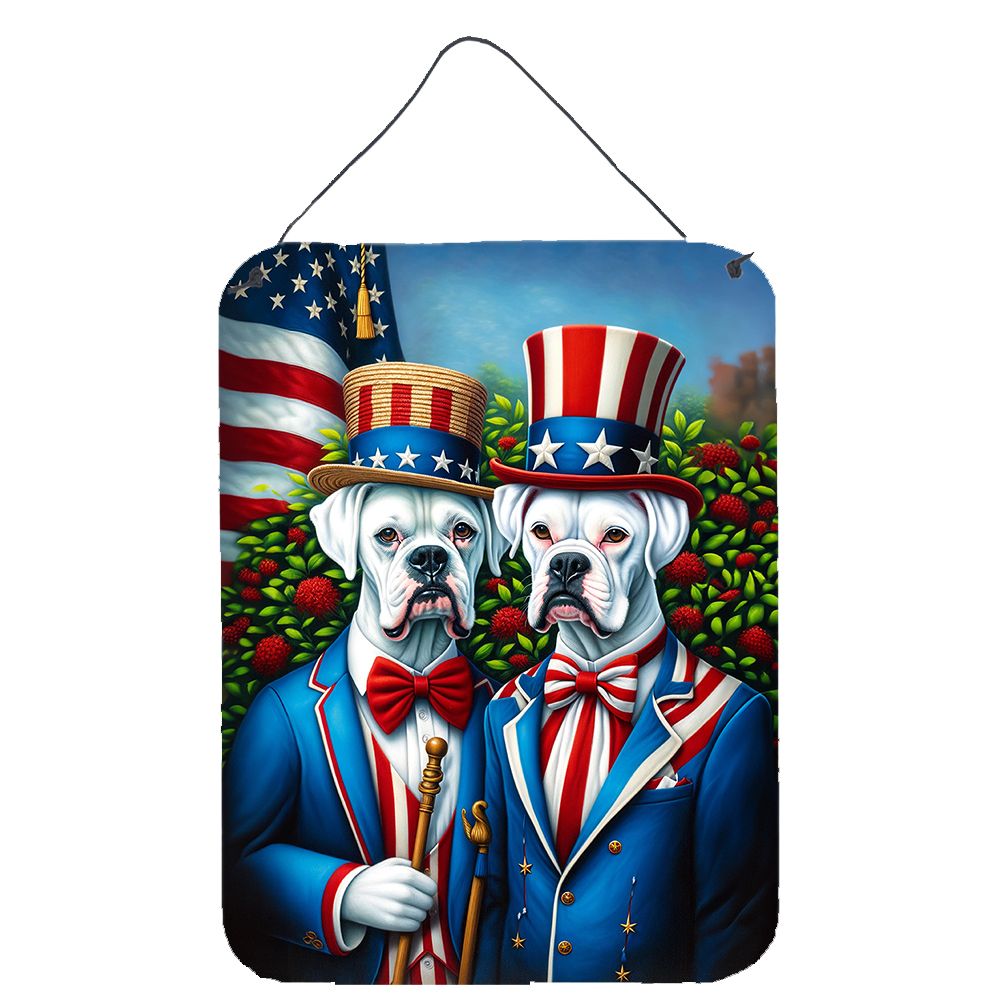 NEW All American White Boxer Wall or Door Hanging Prints Aluminum Metal Sign Kitchen Wall Bar Bathroom Plaque Home Decor Front D