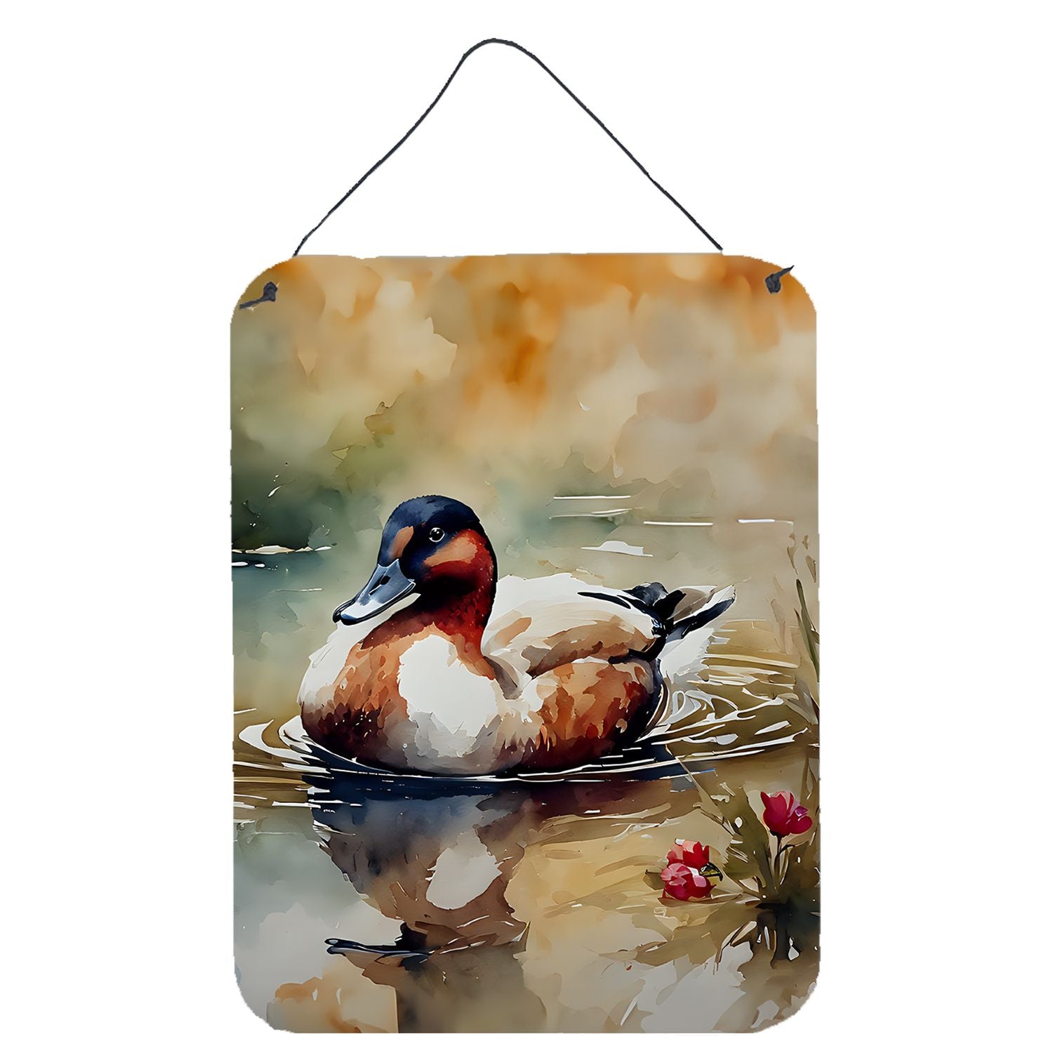 NEW Canvasback Wall or Door Hanging Prints Aluminum Metal Sign Kitchen Wall Bar Bathroom Plaque Home Decor Front Door Plaque, 12