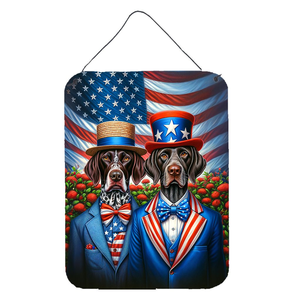 NEW All American German Shorthaired Pointer Wall or Door Hanging Prints Aluminum Metal Sign Kitchen Wall Bar Bathroom Plaque Hom
