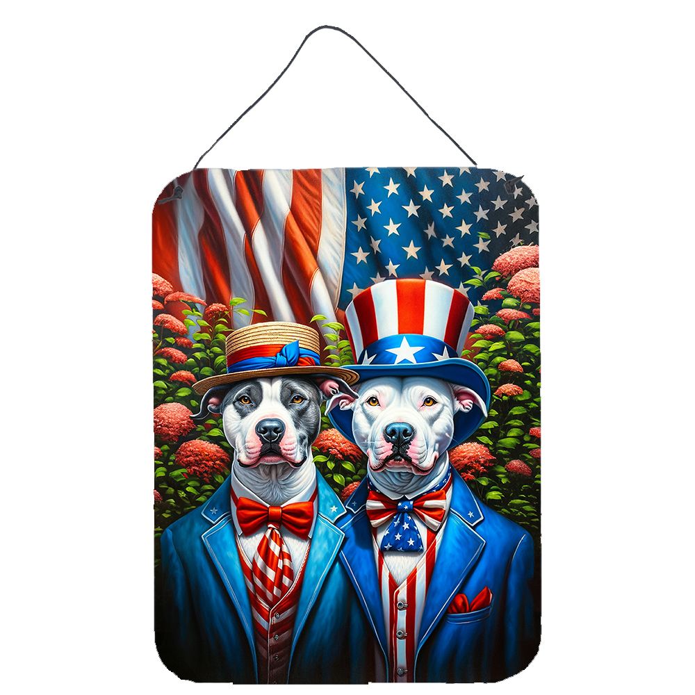 NEW All American Pit Bull Terrier Wall or Door Hanging Prints Aluminum Metal Sign Kitchen Wall Bar Bathroom Plaque Home Decor Fr