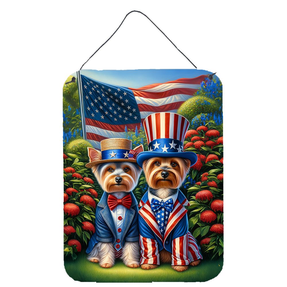 NEW All American Silky Terrier Wall or Door Hanging Prints Aluminum Metal Sign Kitchen Wall Bar Bathroom Plaque Home Decor Front