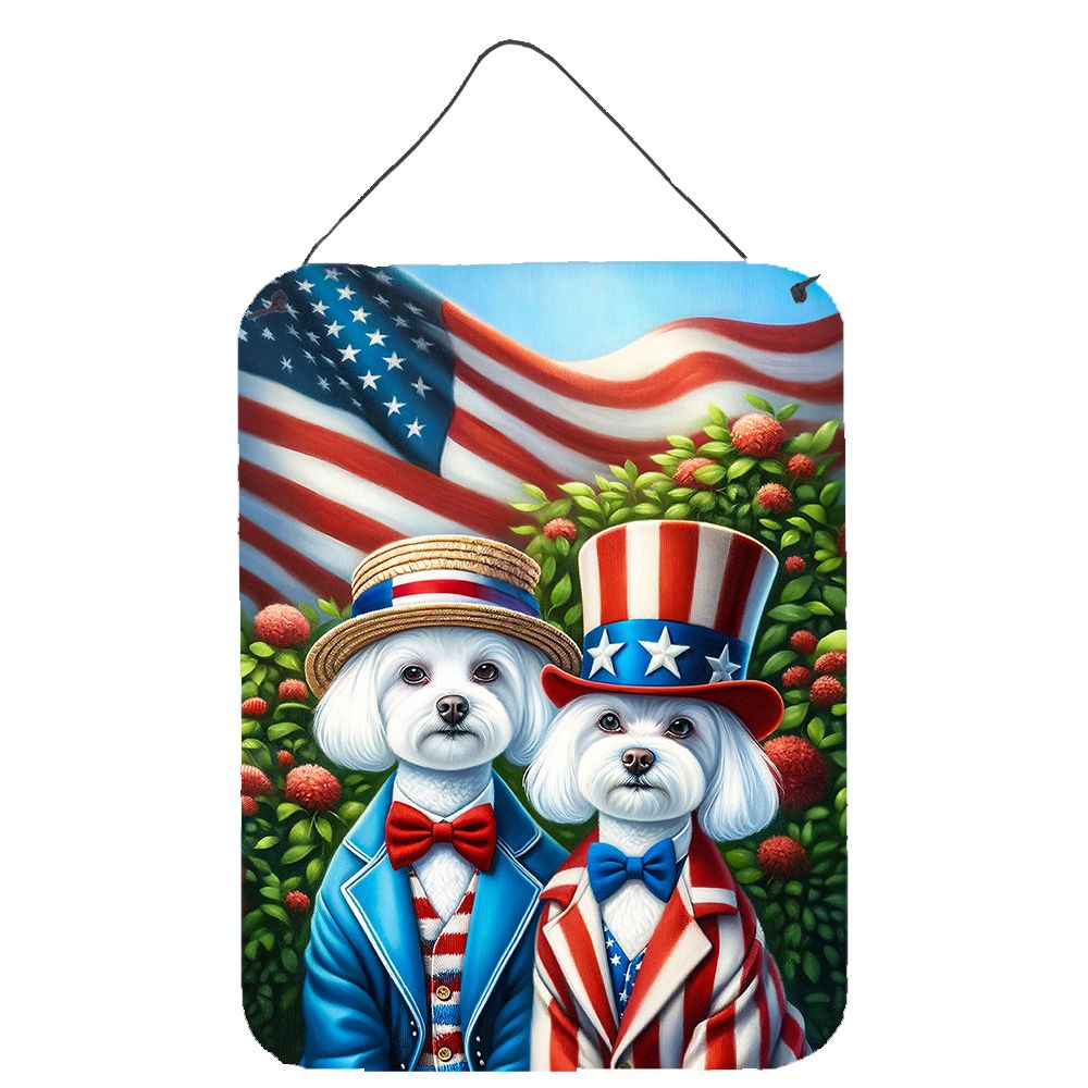 NEW All American Maltese Wall or Door Hanging Prints Aluminum Metal Sign Kitchen Wall Bar Bathroom Plaque Home Decor Front Door 