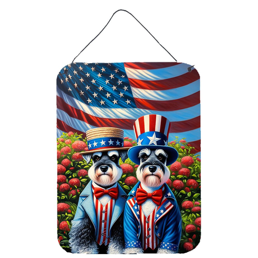 NEW All American Schnauzer Wall or Door Hanging Prints Aluminum Metal Sign Kitchen Wall Bar Bathroom Plaque Home Decor Front Doo