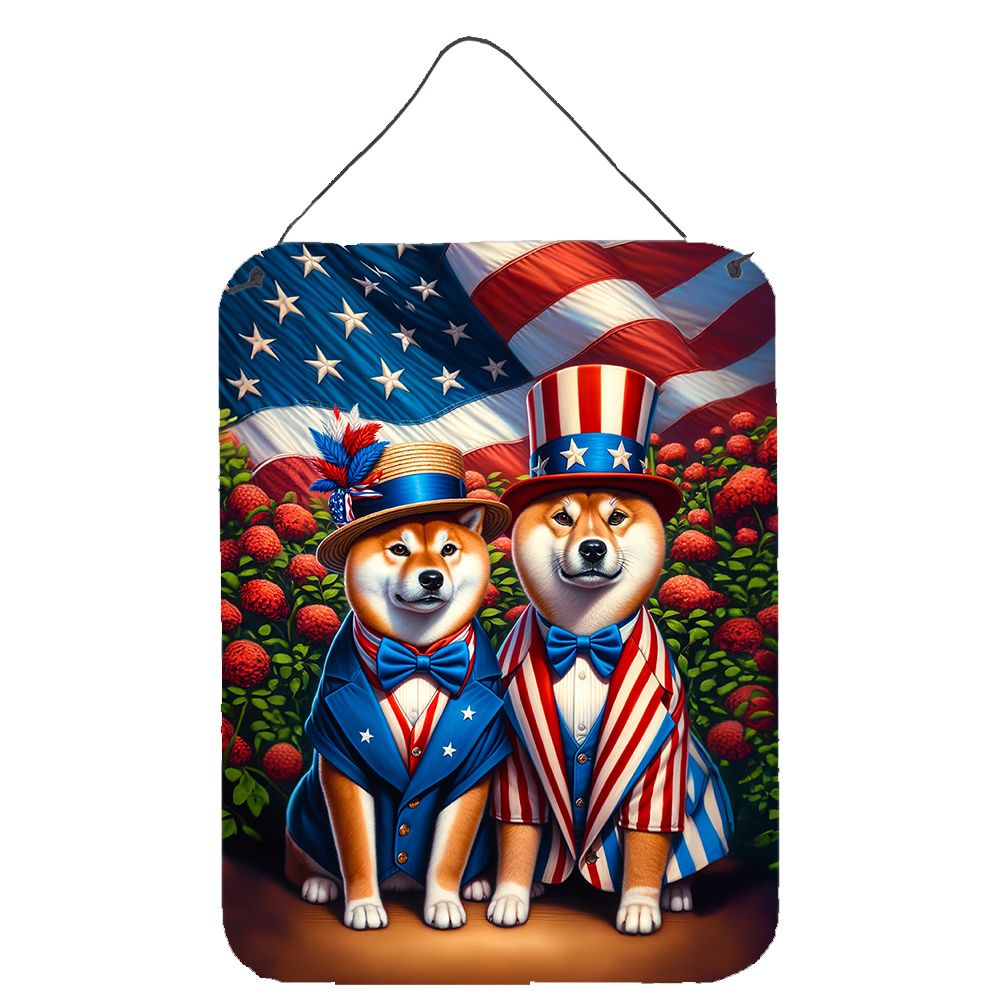 NEW All American Shiba Inu Wall or Door Hanging Prints Aluminum Metal Sign Kitchen Wall Bar Bathroom Plaque Home Decor Front Doo