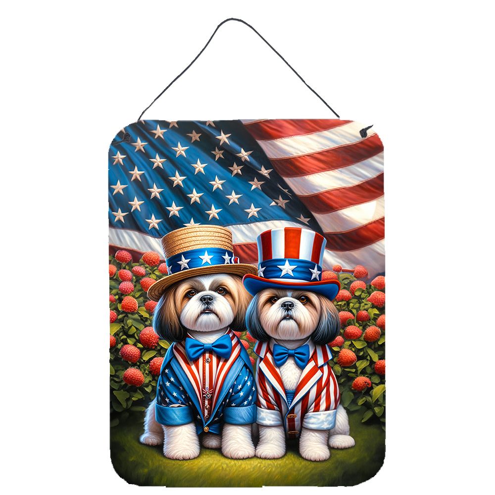 NEW All American Shih Tzu Wall or Door Hanging Prints Aluminum Metal Sign Kitchen Wall Bar Bathroom Plaque Home Decor Front Door