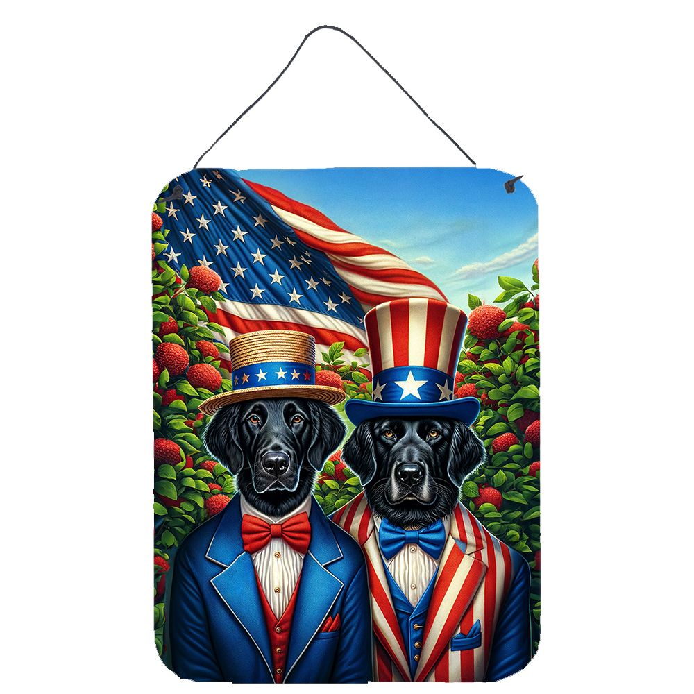 NEW All American Flat-Coated Retriever Wall or Door Hanging Prints Aluminum Metal Sign Kitchen Wall Bar Bathroom Plaque Home Dec