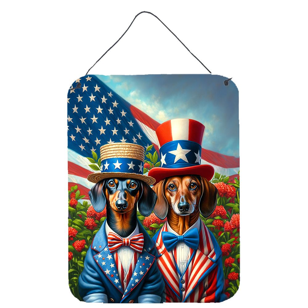 NEW All American Dachshund Wall or Door Hanging Prints Aluminum Metal Sign Kitchen Wall Bar Bathroom Plaque Home Decor Front Doo