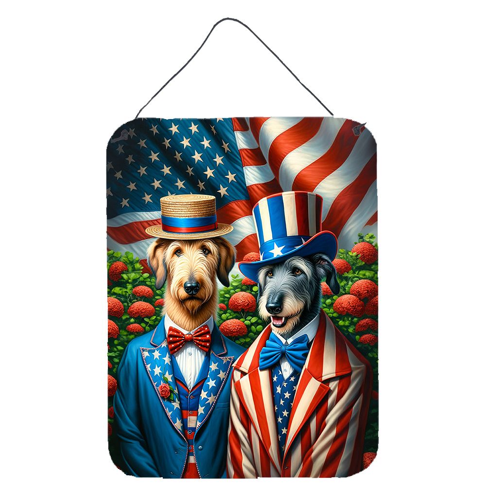 NEW All American Irish Wolfhound Wall or Door Hanging Prints Aluminum Metal Sign Kitchen Wall Bar Bathroom Plaque Home Decor Fro