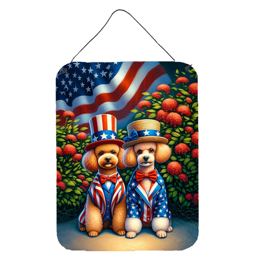 NEW All American Poodle Wall or Door Hanging Prints Aluminum Metal Sign Kitchen Wall Bar Bathroom Plaque Home Decor Front Door P