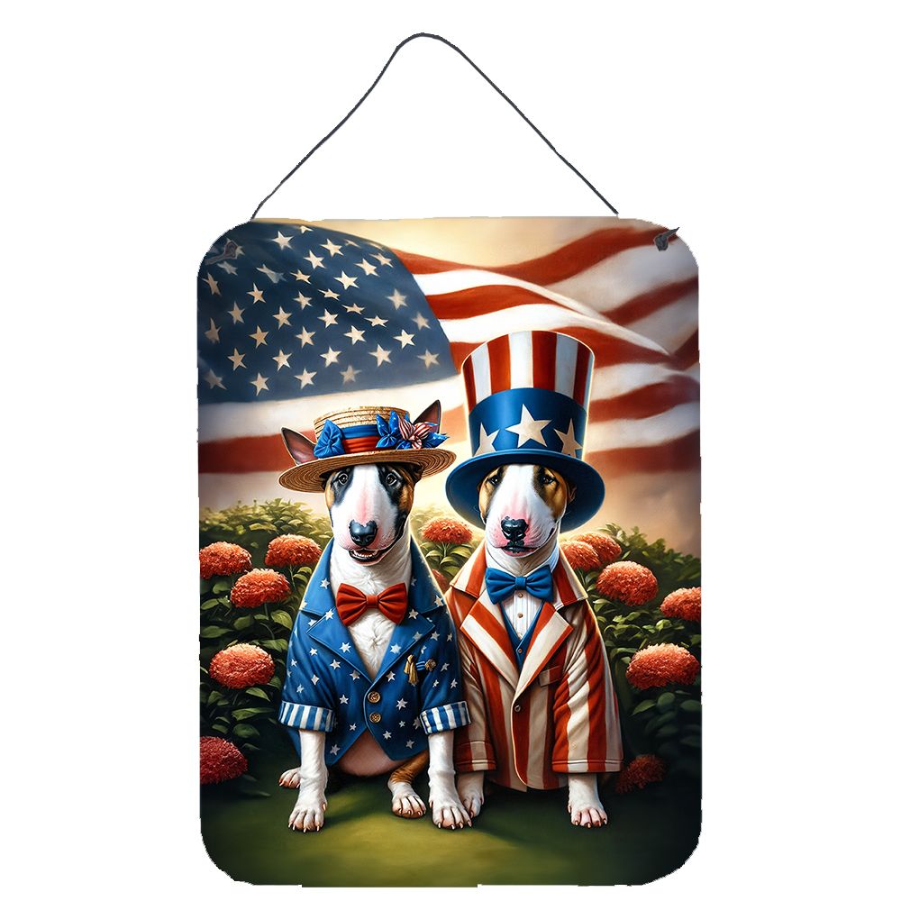 NEW All American Bull Terrier Wall or Door Hanging Prints Aluminum Metal Sign Kitchen Wall Bar Bathroom Plaque Home Decor Front 