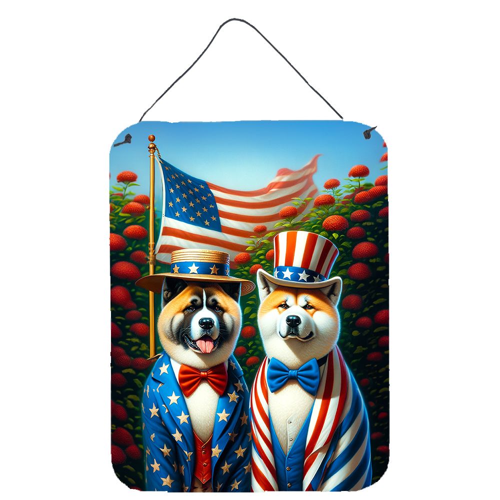 NEW All American Akita Wall or Door Hanging Prints Aluminum Metal Sign Kitchen Wall Bar Bathroom Plaque Home Decor Front Door Pl