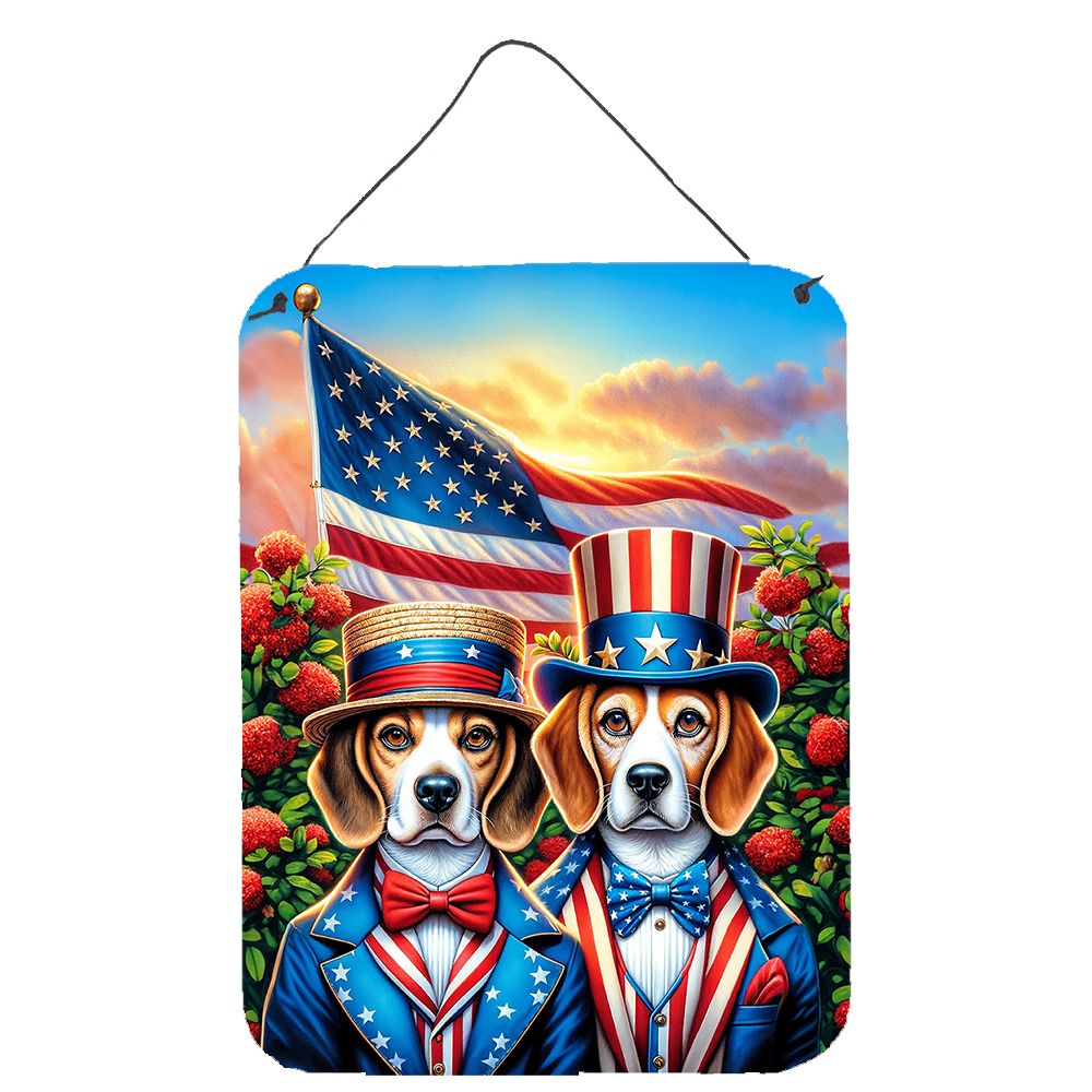 NEW All American Beagle Wall or Door Hanging Prints Aluminum Metal Sign Kitchen Wall Bar Bathroom Plaque Home Decor Front Door P