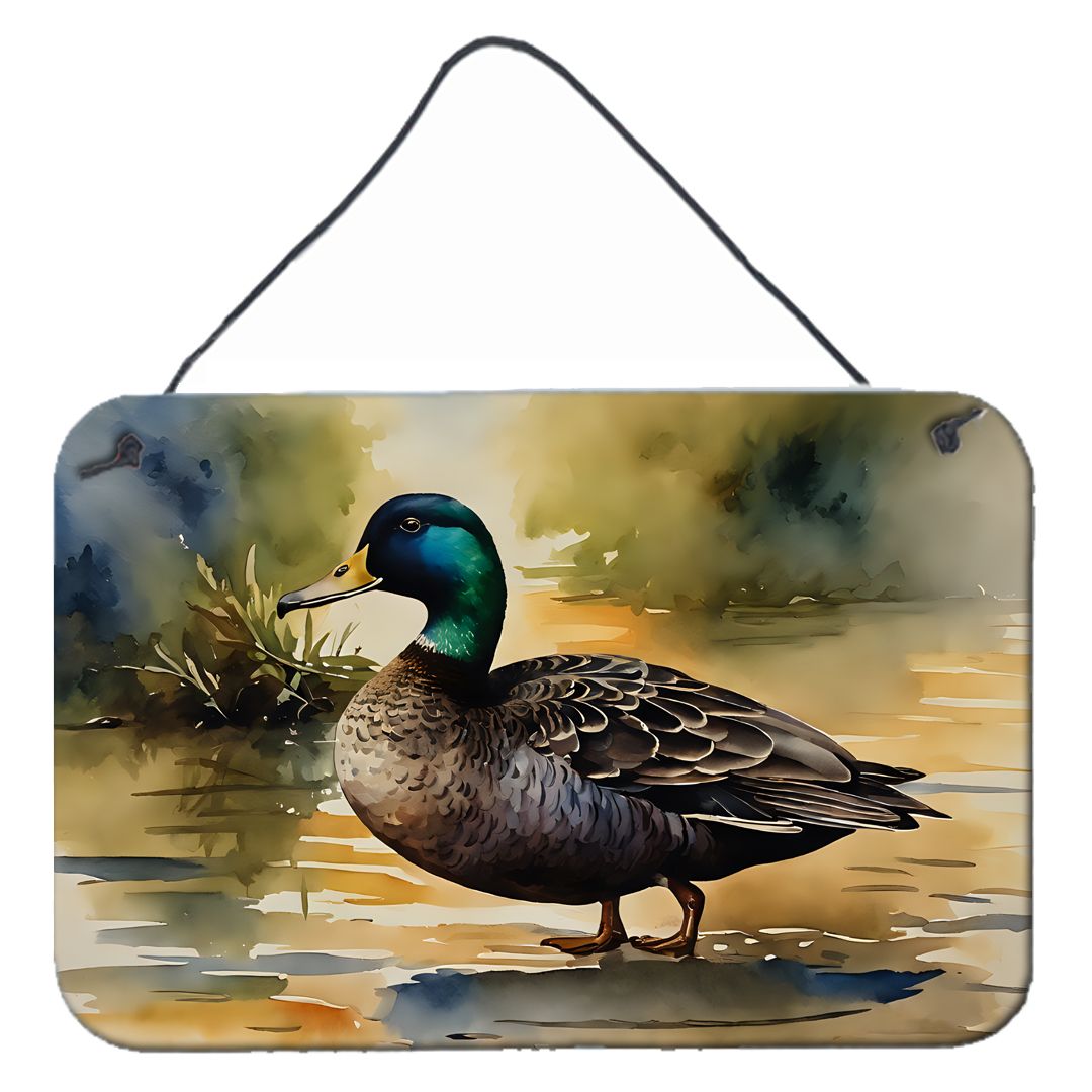 NEW American Black Duck Wall or Door Hanging Prints Aluminum Metal Sign Kitchen Wall Bar Bathroom Plaque Home Decor, 8HX12W, Mul