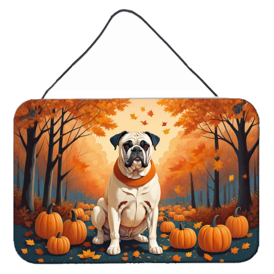 NEW White Boxer Fall Wall or Door Hanging Prints Aluminum Metal Sign Kitchen Wall Bar Bathroom Plaque Home Decor, 8HX12W, Multic