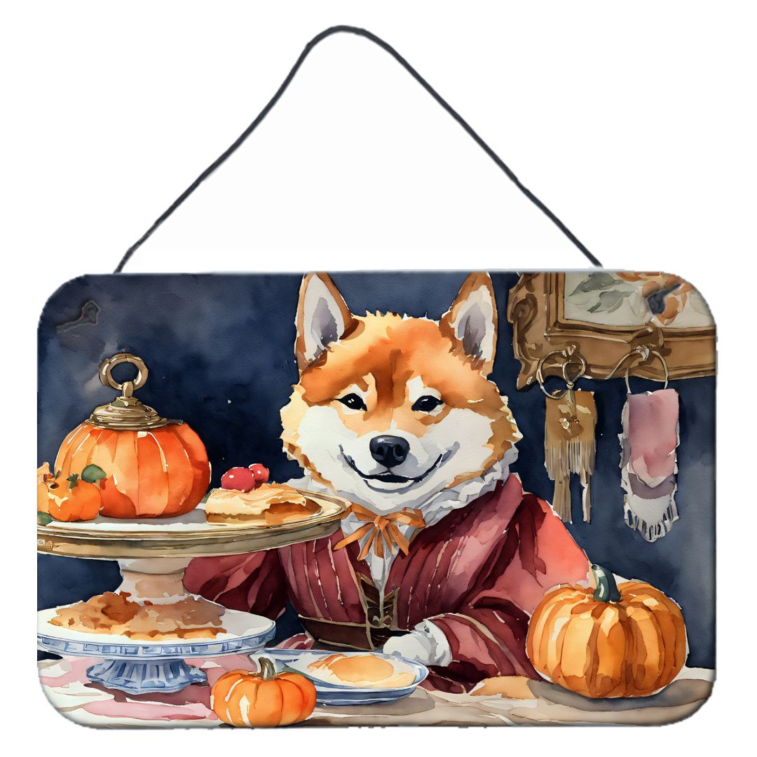 NEW Shiba Inu Fall Kitchen Pumpkins Wall or Door Hanging Prints Aluminum Metal Sign Kitchen Wall Bar Bathroom Plaque Home Decor,
