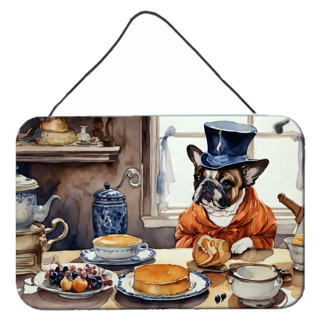 NEW French Bulldog Fall Kitchen Pumpkins Wall or Door Hanging Prints Aluminum Metal Sign Kitchen Wall Bar Bathroom Plaque Home D