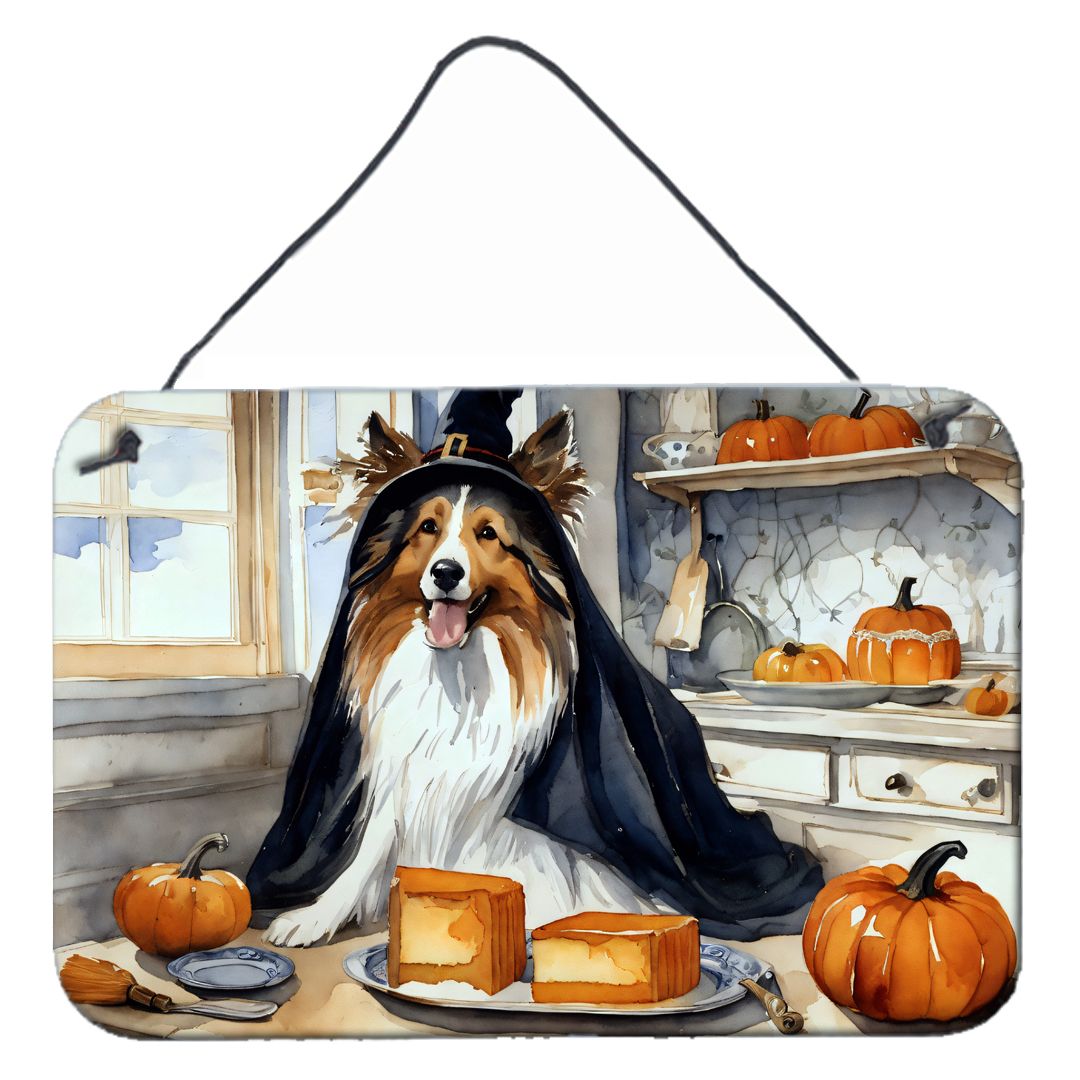 NEW Sheltie Fall Kitchen Pumpkins Wall or Door Hanging Prints Aluminum Metal Sign Kitchen Wall Bar Bathroom Plaque Home Decor, 8