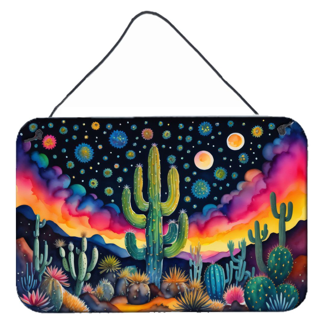 NEW Queen of the Night Cactus in Color Wall or Door Hanging Prints Aluminum Metal Sign Kitchen Wall Bar Bathroom Plaque Home Dec