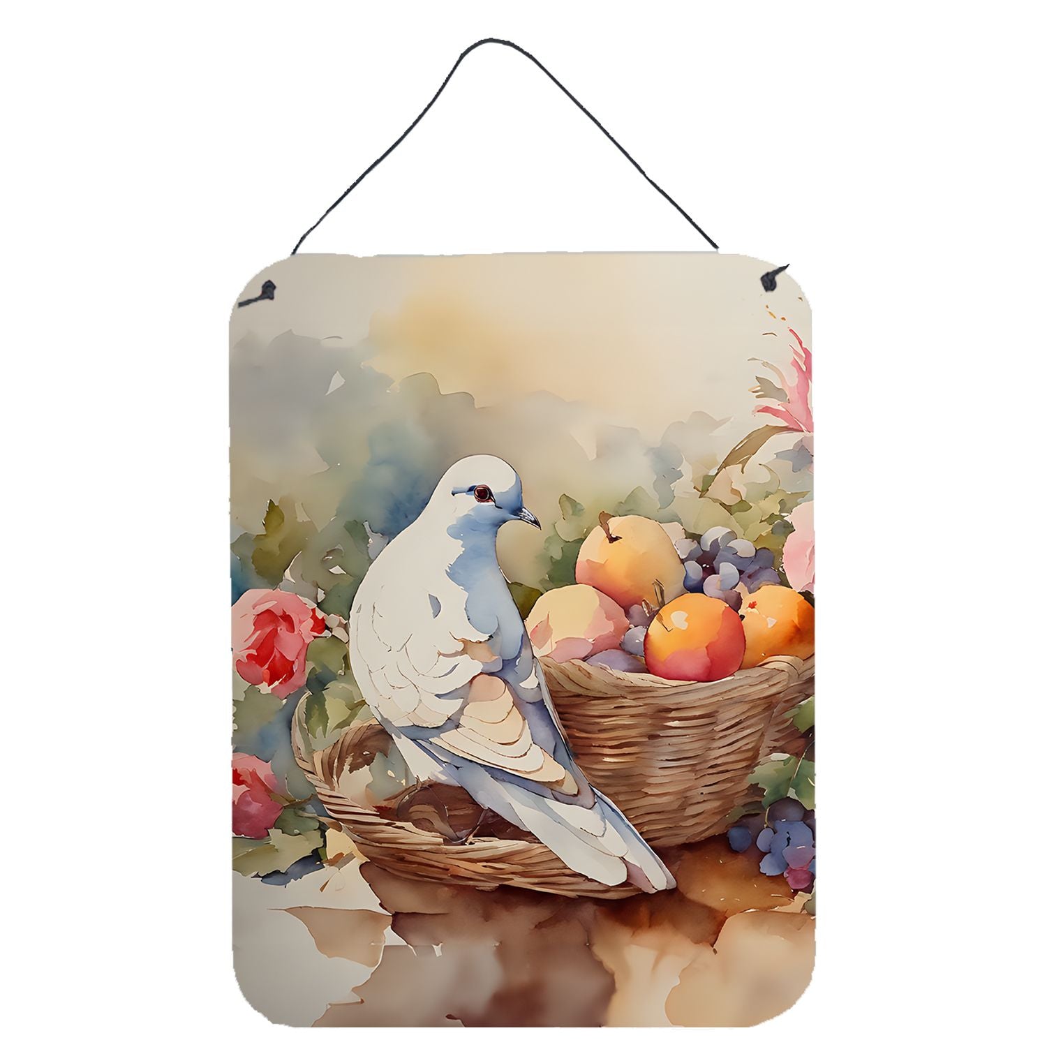 NEW Dove Wall or Door Hanging Prints Aluminum Metal Sign Kitchen Wall Bar Bathroom Plaque Home Decor Front Door Plaque, 12x16, M