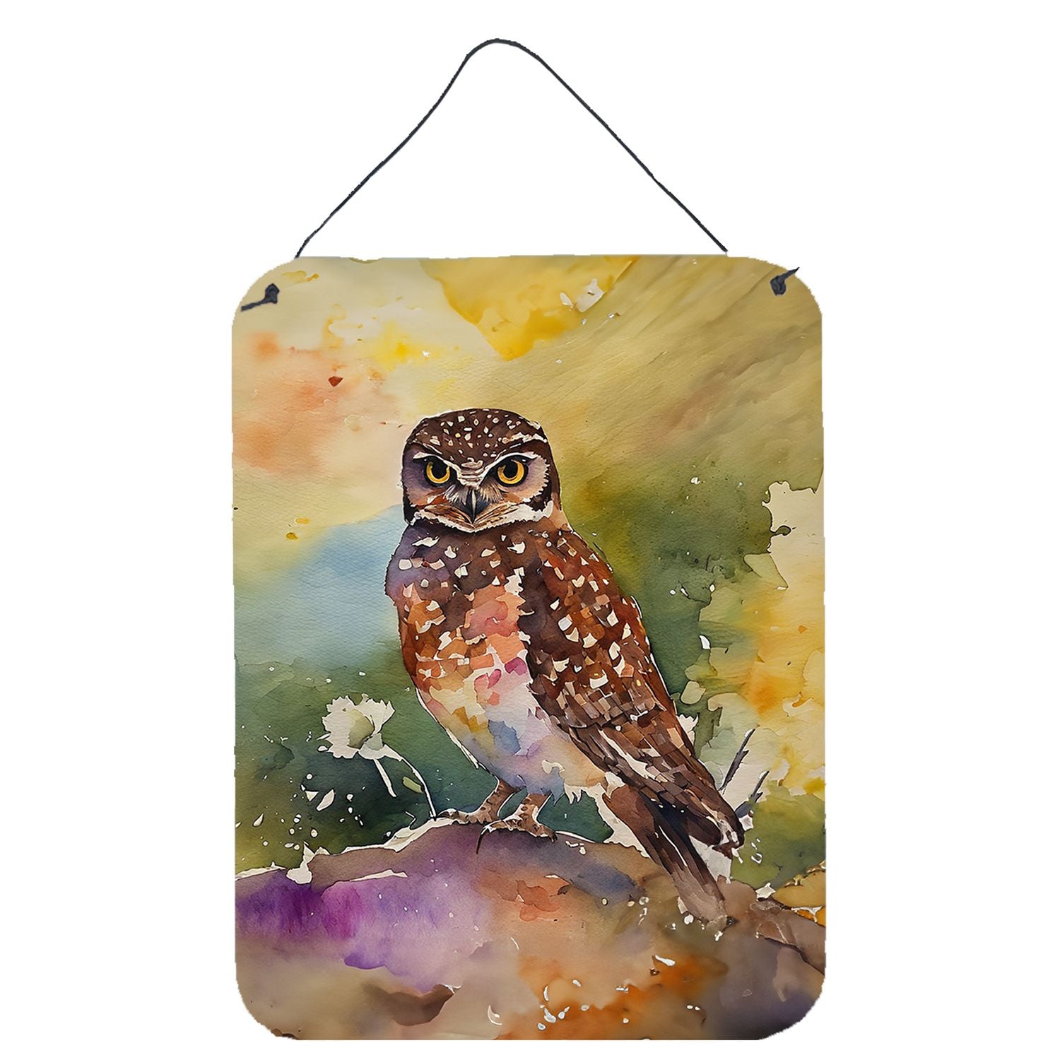 NEW Burrowing Owl Wall or Door Hanging Prints Aluminum Metal Sign Kitchen Wall Bar Bathroom Plaque Home Decor Front Door Plaque,