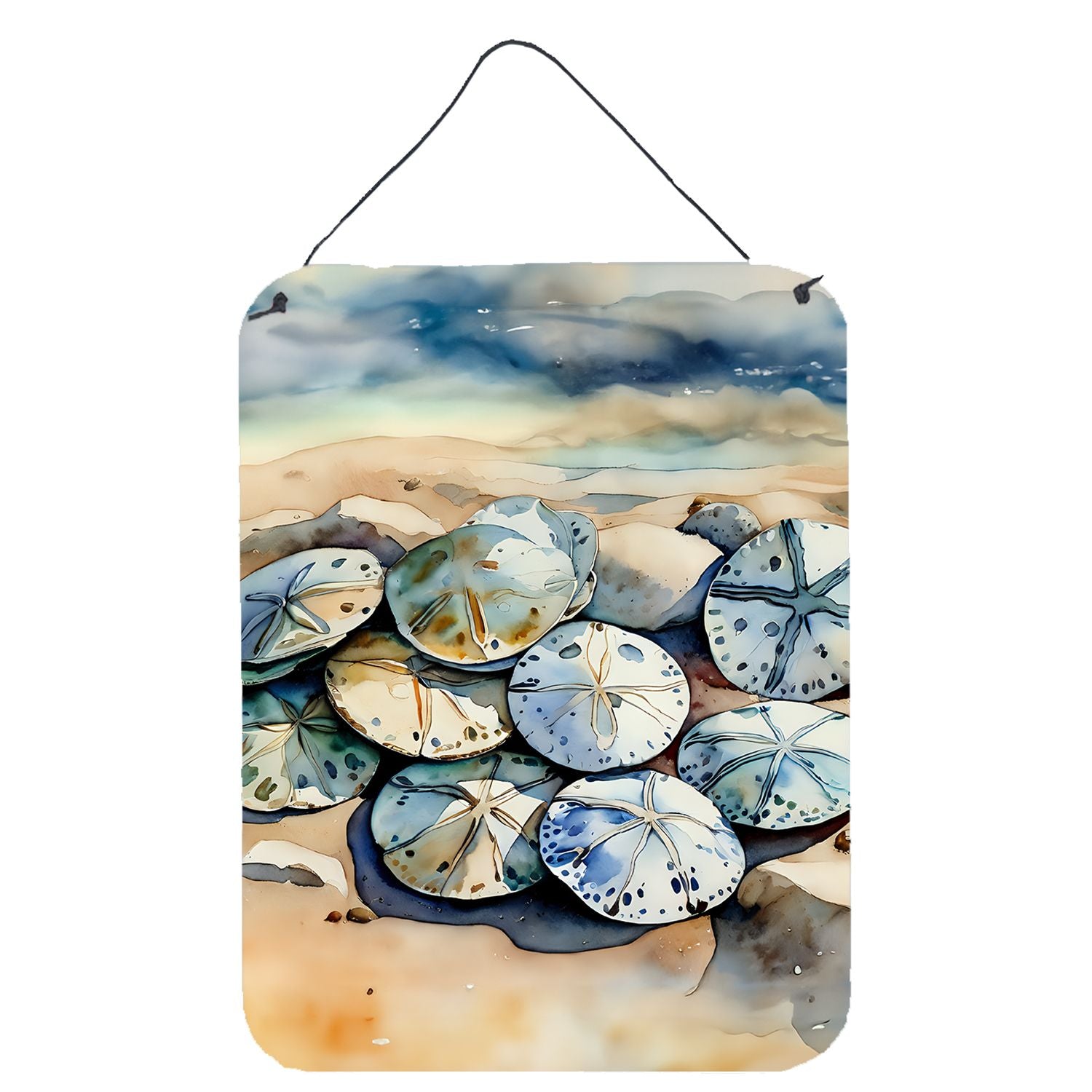 NEW Sand Dollars Wall or Door Hanging Prints Aluminum Metal Sign Kitchen Wall Bar Bathroom Plaque Home Decor Front Door Plaque, 