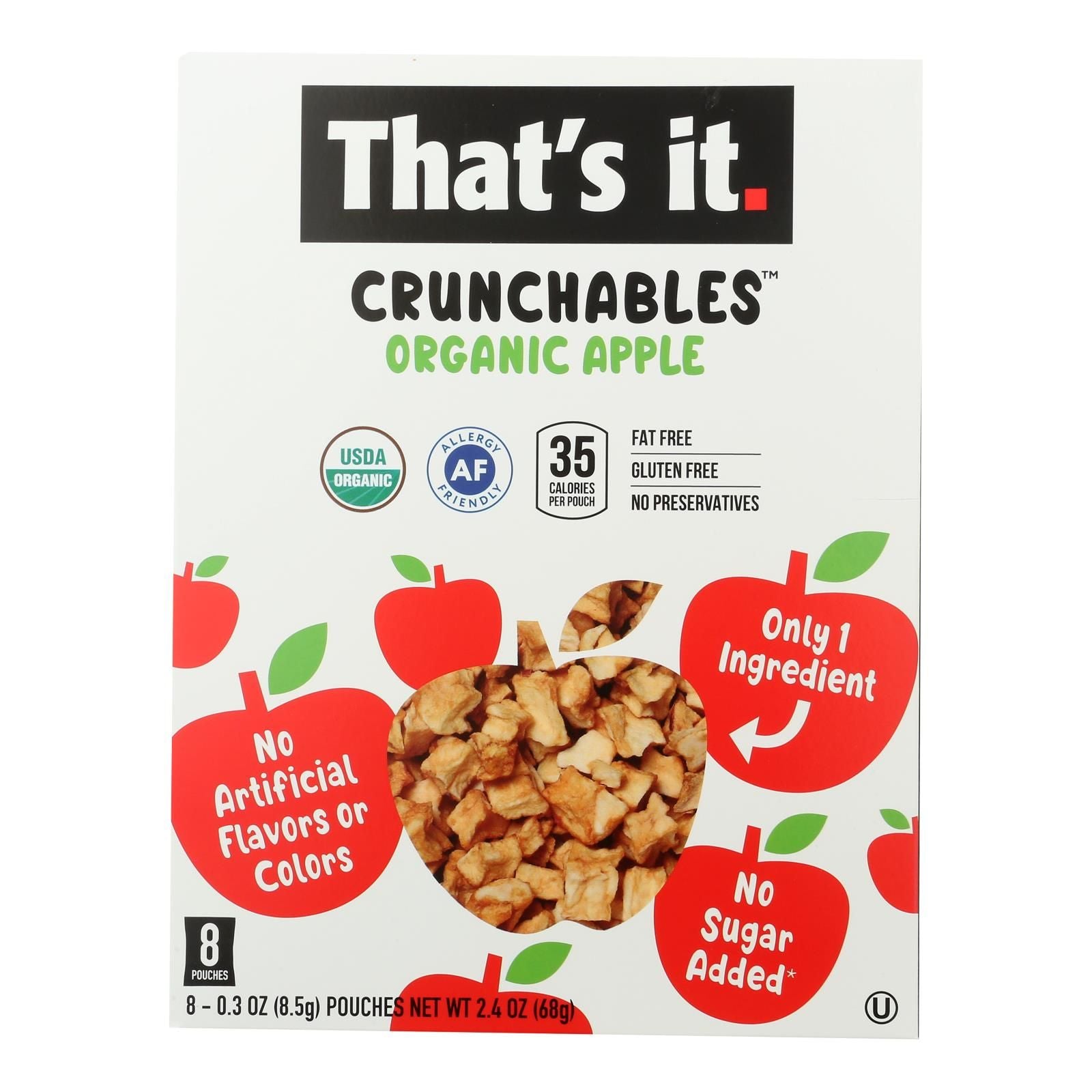 Thats It - Snack Crnchbles Apples - Case Of 6-2.4 Oz